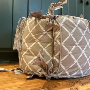 Pottery Barn bumper pad for crib